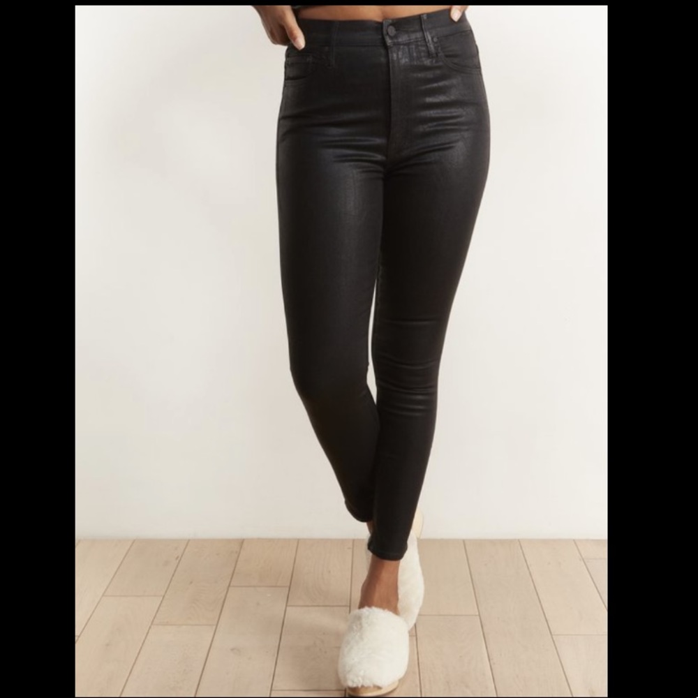 New MOTHER The Swooner Ankle Wet Paint Jean Pant 30